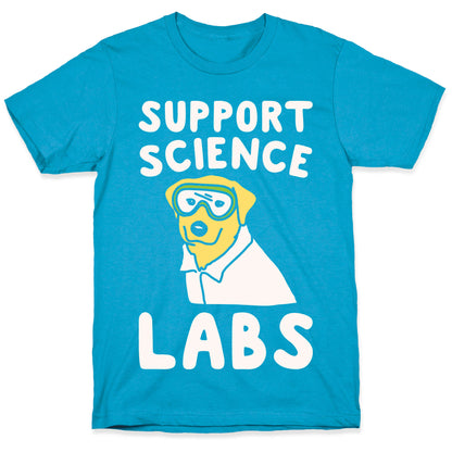 Support Science Labs White Print Unisex Triblend Tee