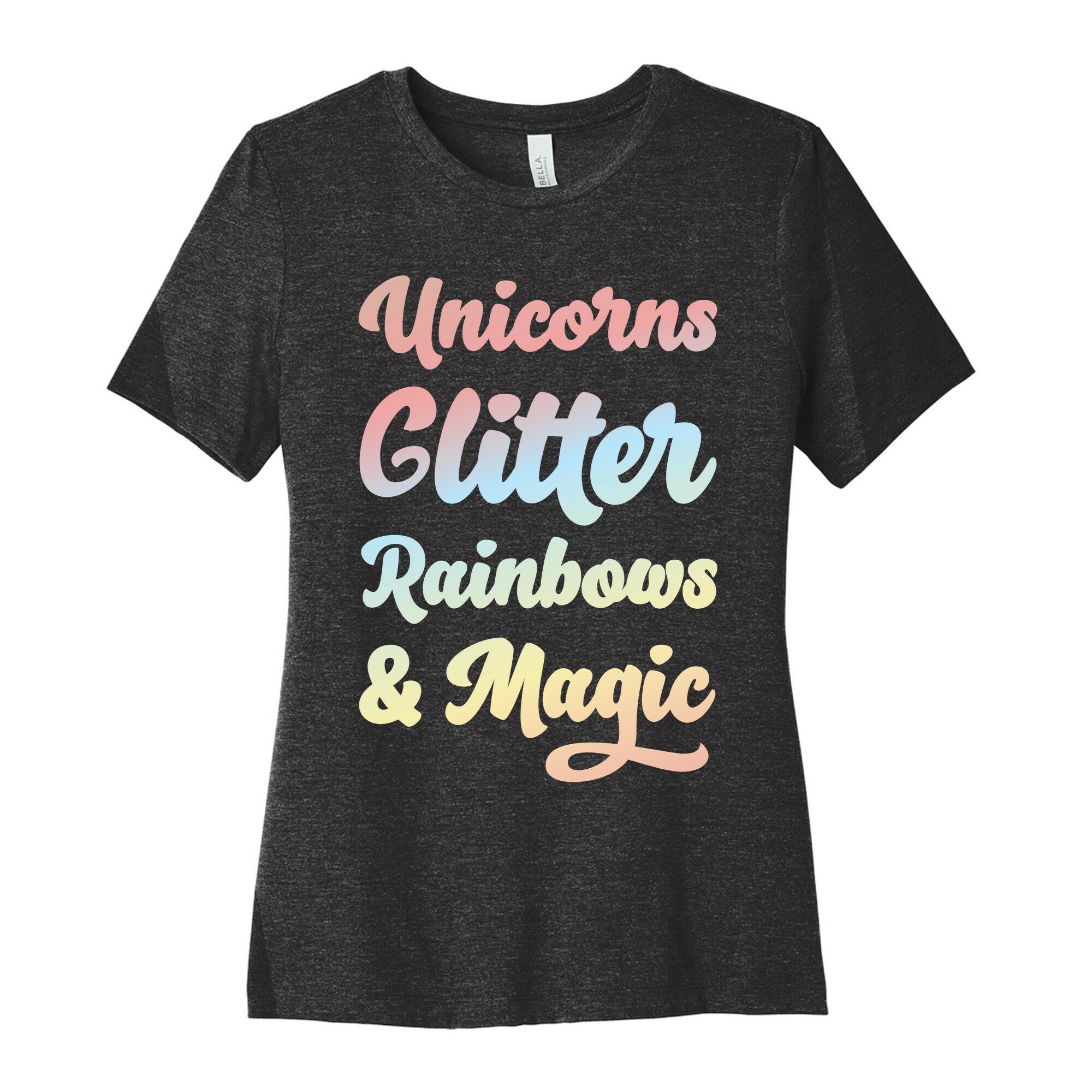 Unicorns Glitter Rainbows & Magic Women's Cotton Tee