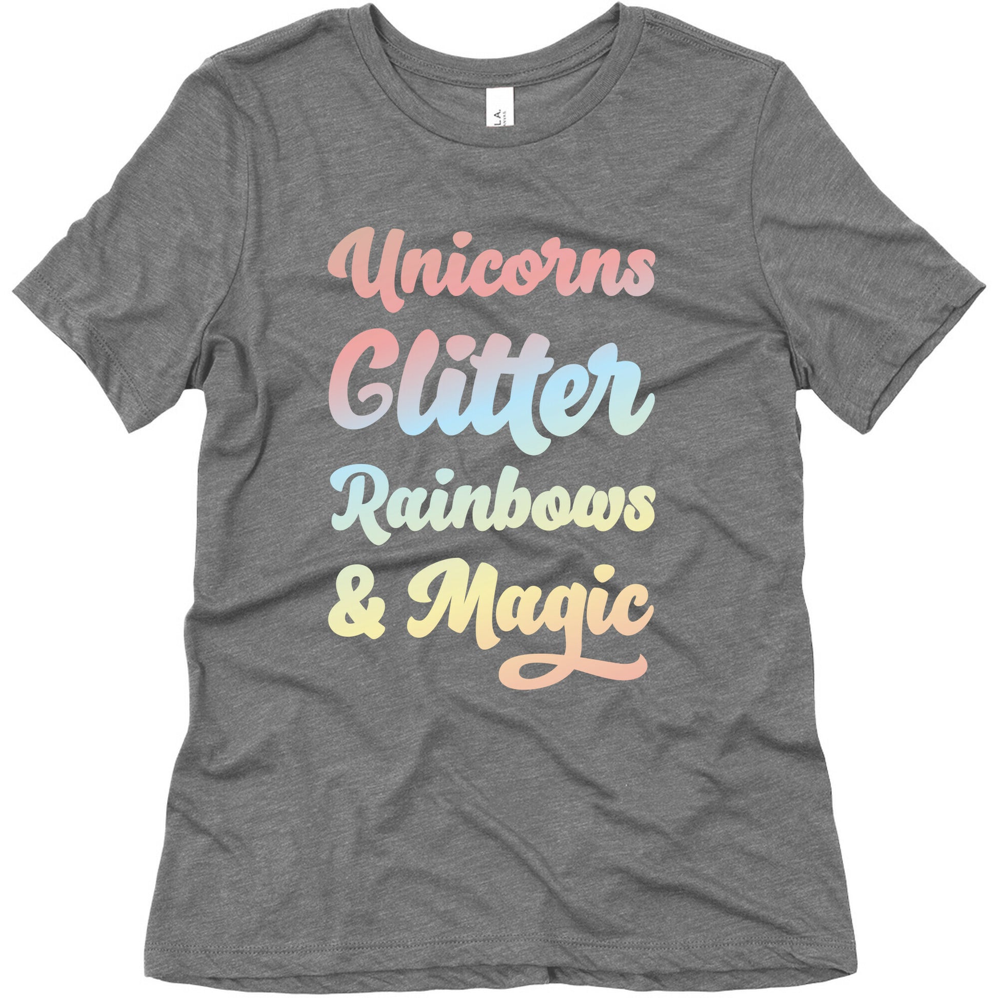 Unicorns Glitter Rainbows & Magic Women's Triblend Tee