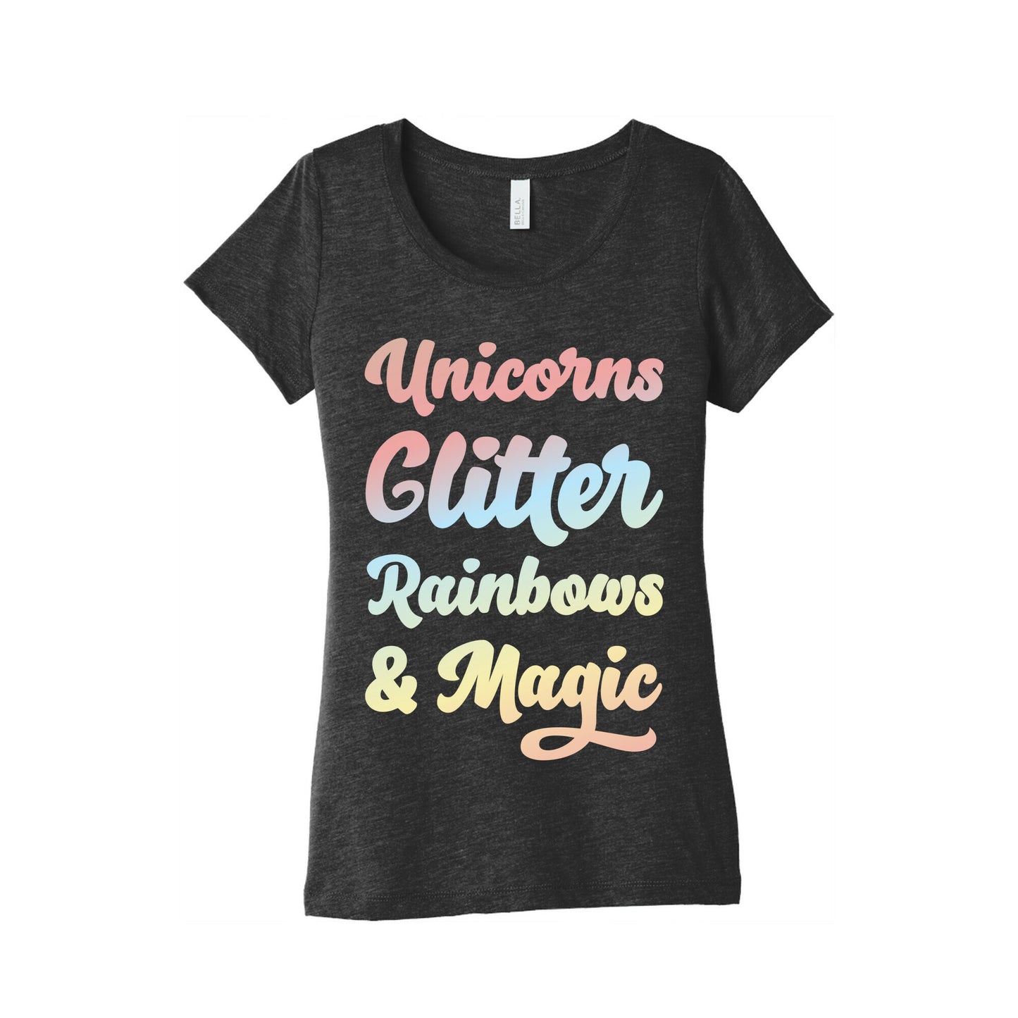 Unicorns Glitter Rainbows & Magic Women's Triblend Tee