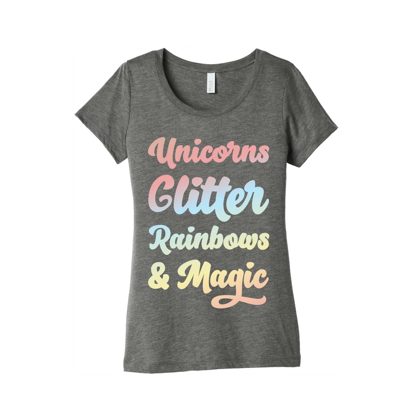 Unicorns Glitter Rainbows & Magic Women's Triblend Tee