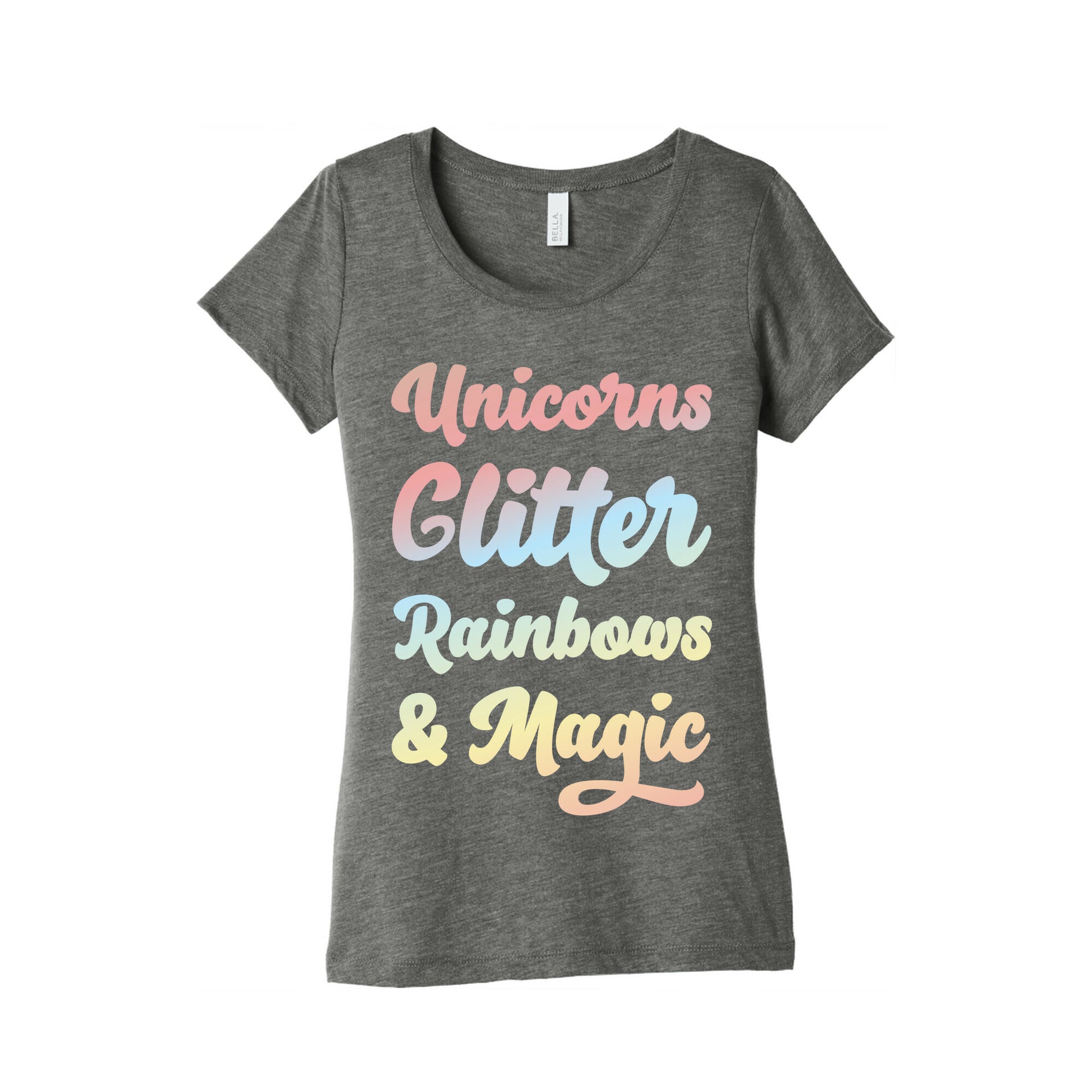 Unicorns Glitter Rainbows & Magic Women's Triblend Tee