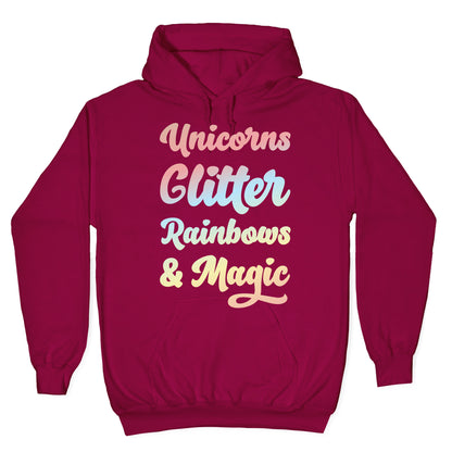 Unicorns Glitter Rainbows & Magic Hoodie