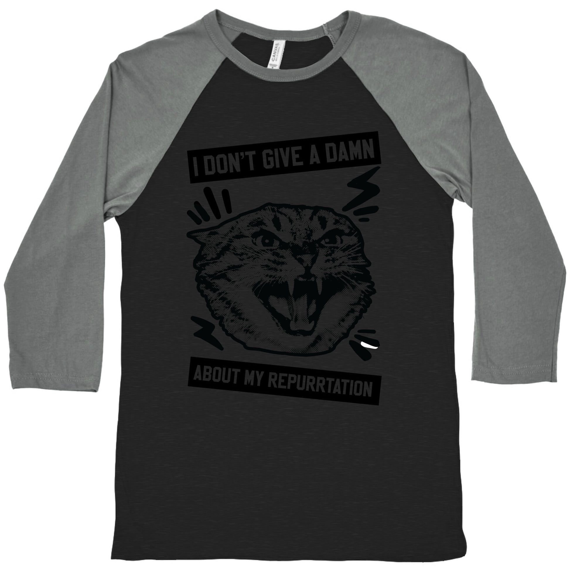 I Don't Give A Damn About My Repurrtation Baseball Tee