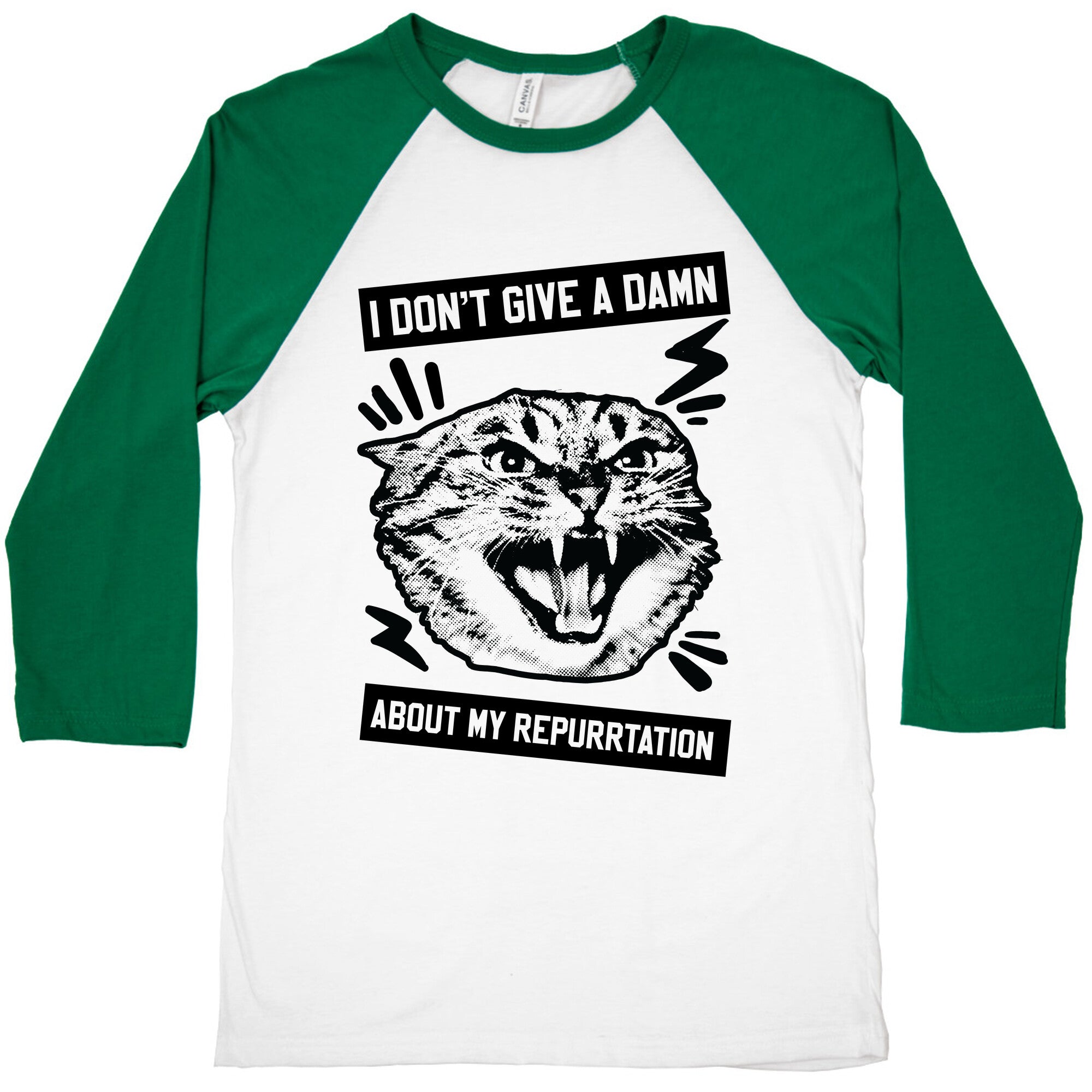 I Don't Give A Damn About My Repurrtation Baseball Tee