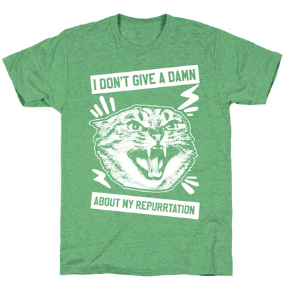 I Don't Give A Damn About My Repurrtation Unisex Triblend Tee