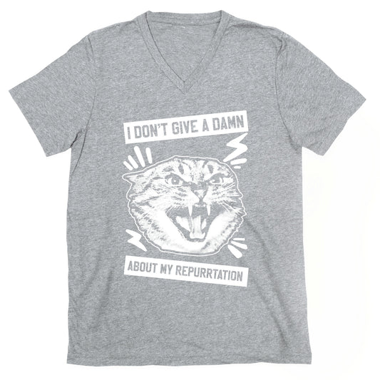 I Don't Give A Damn About My Repurrtation V-Neck