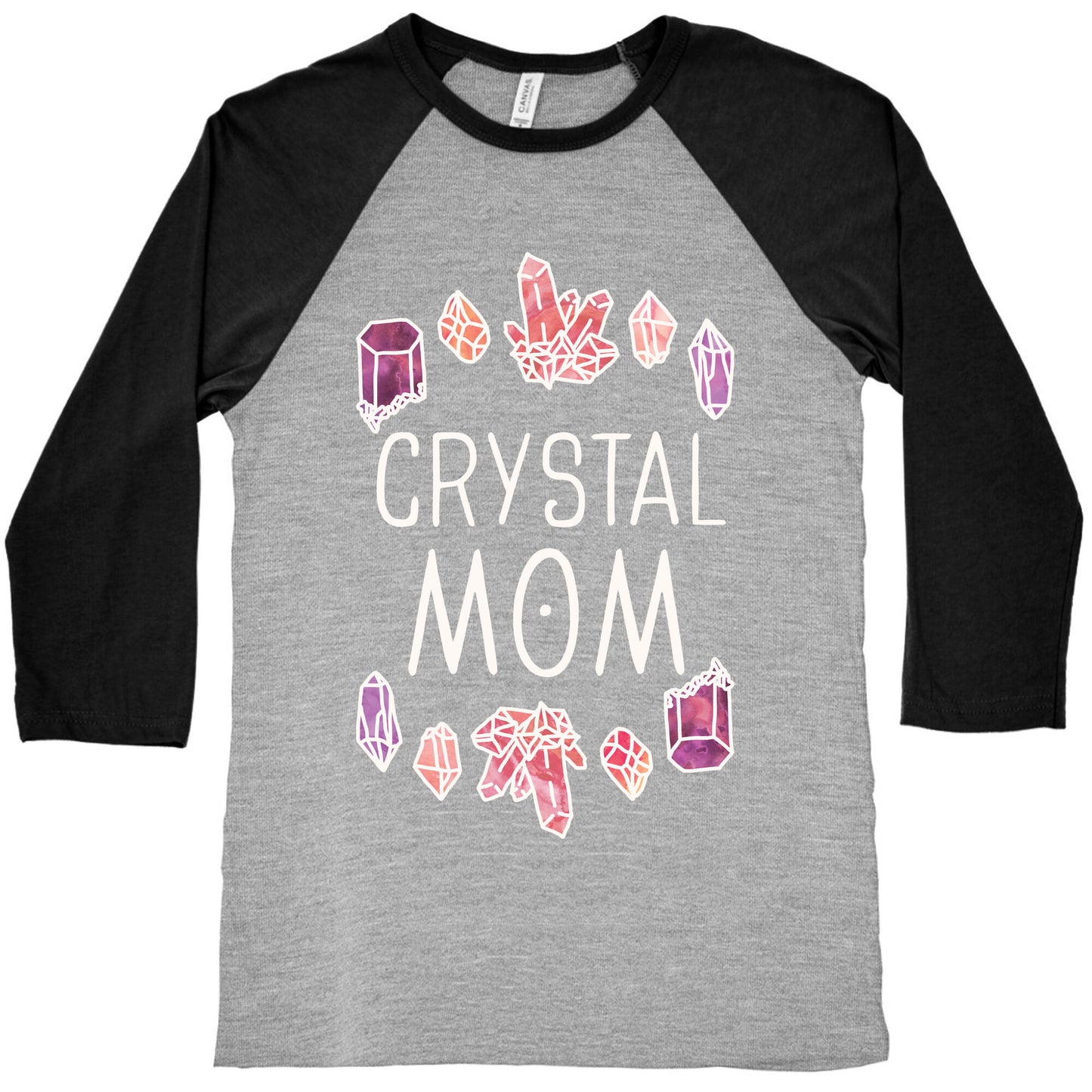 Crystal Mom Baseball Tee
