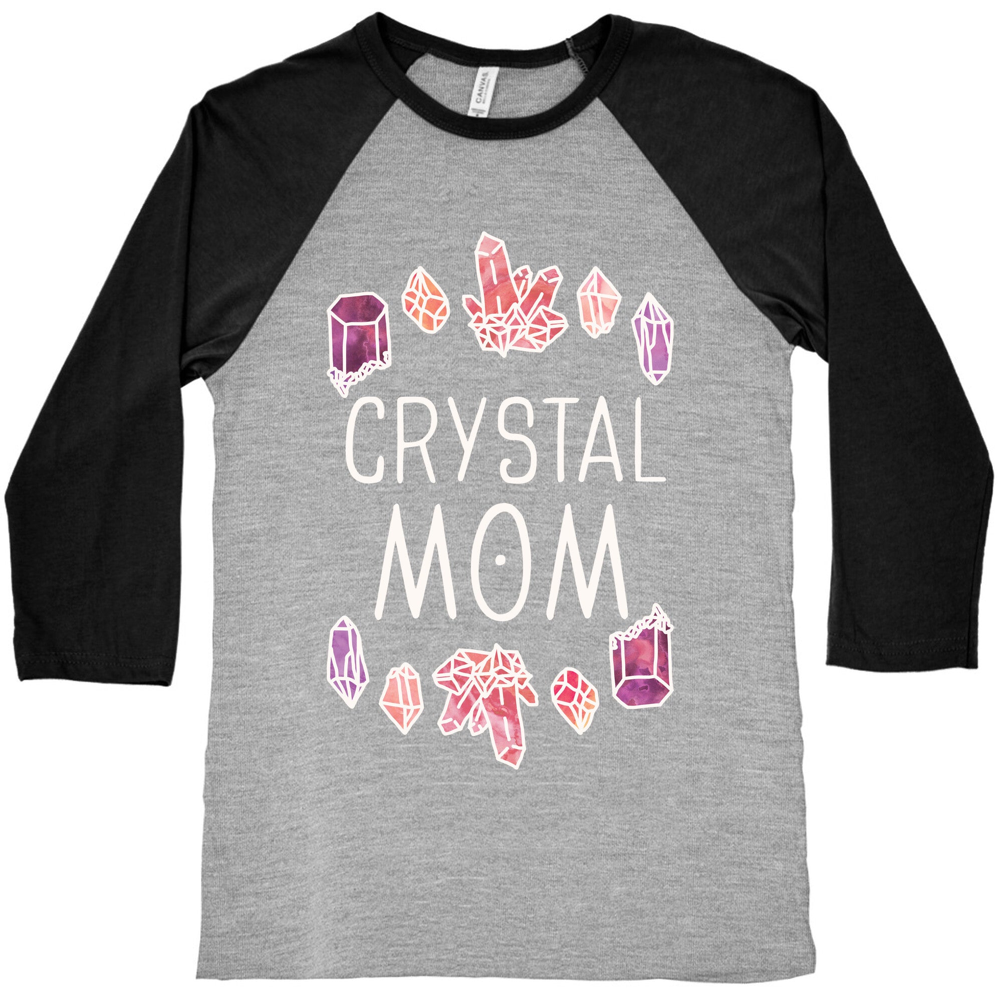 Crystal Mom Baseball Tee