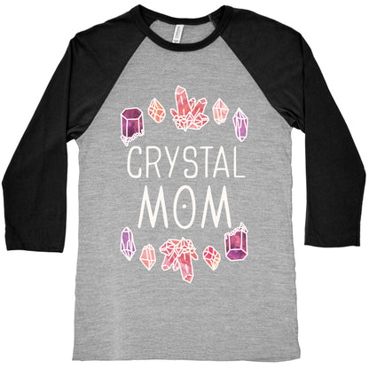Crystal Mom Baseball Tee