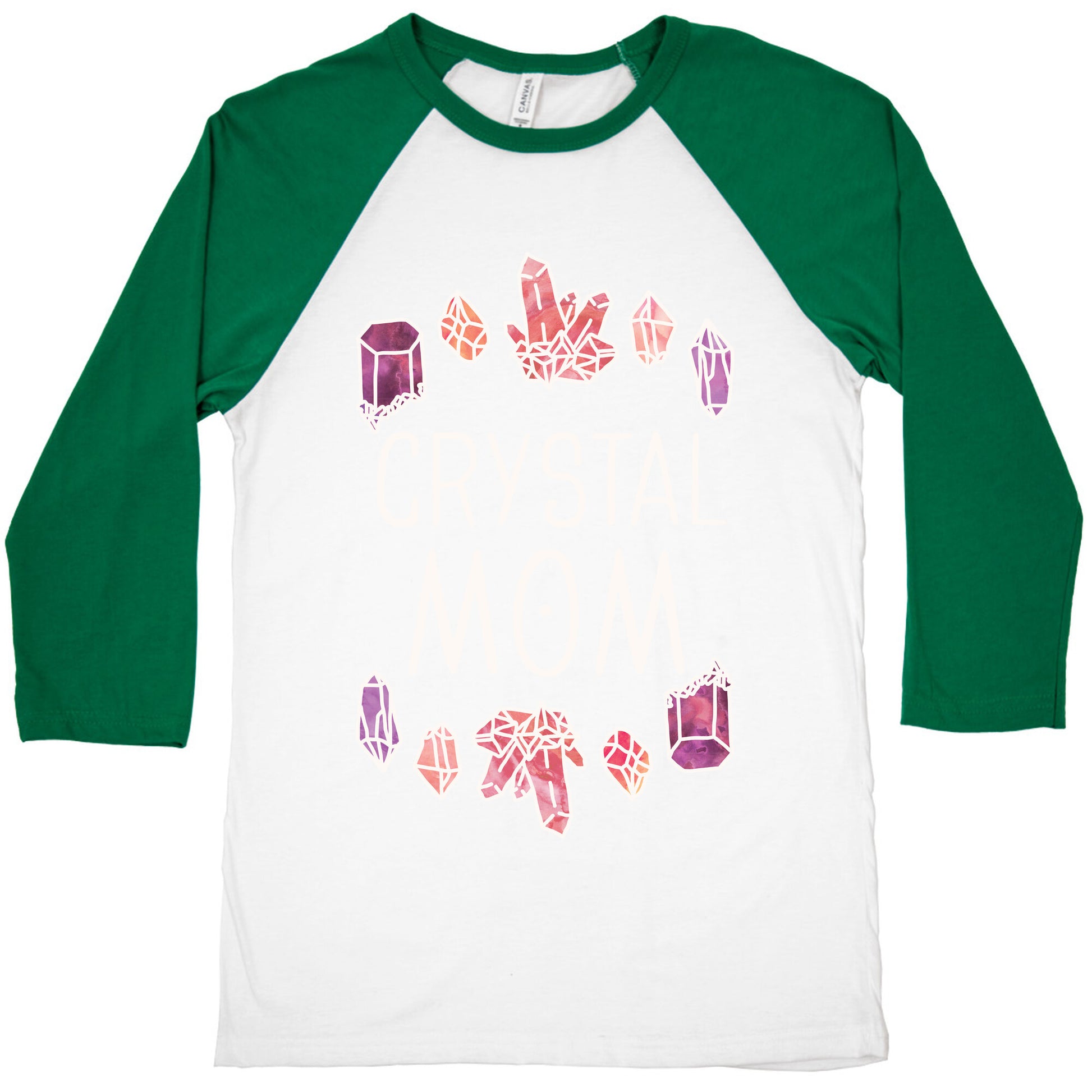 Crystal Mom Baseball Tee