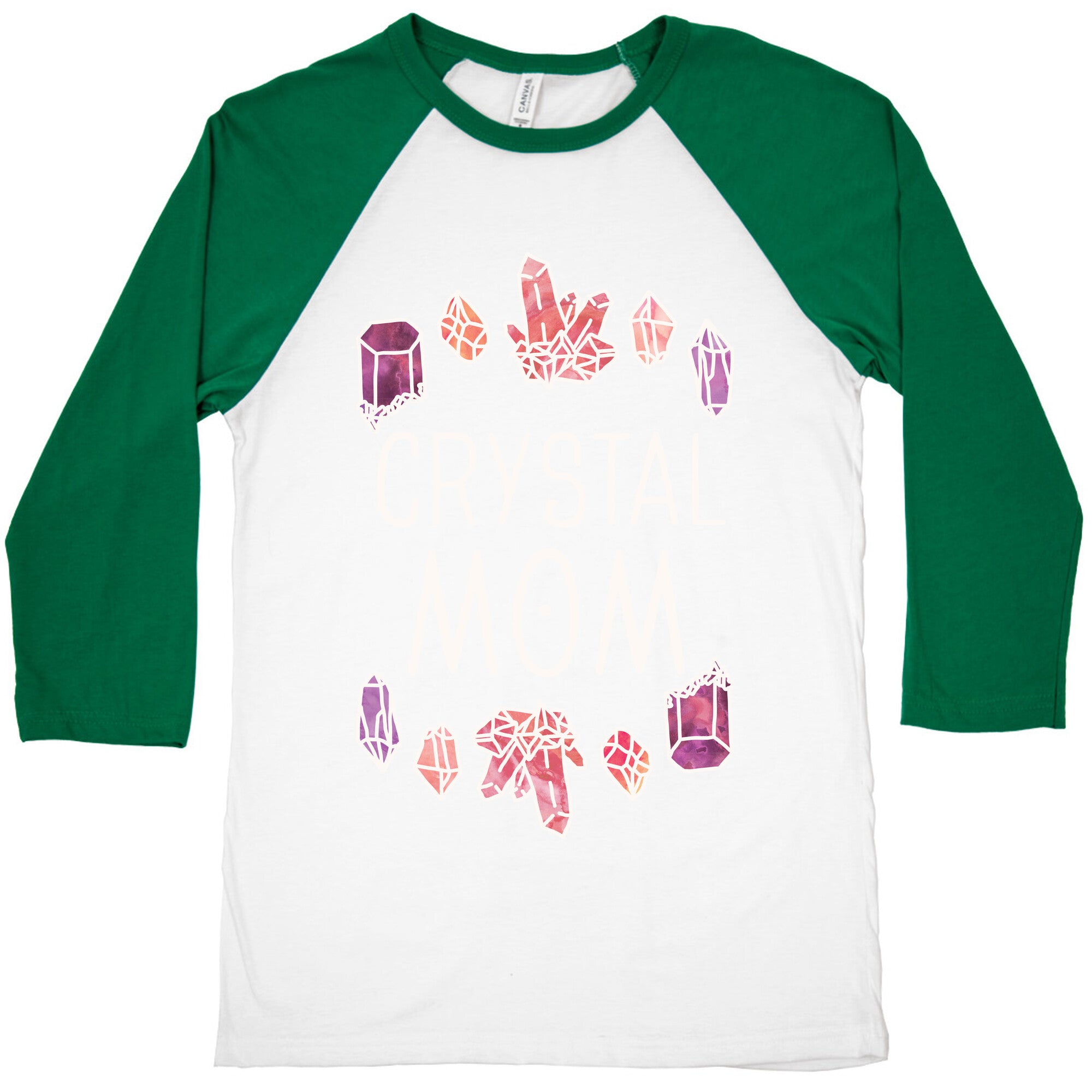 Crystal Mom Baseball Tee
