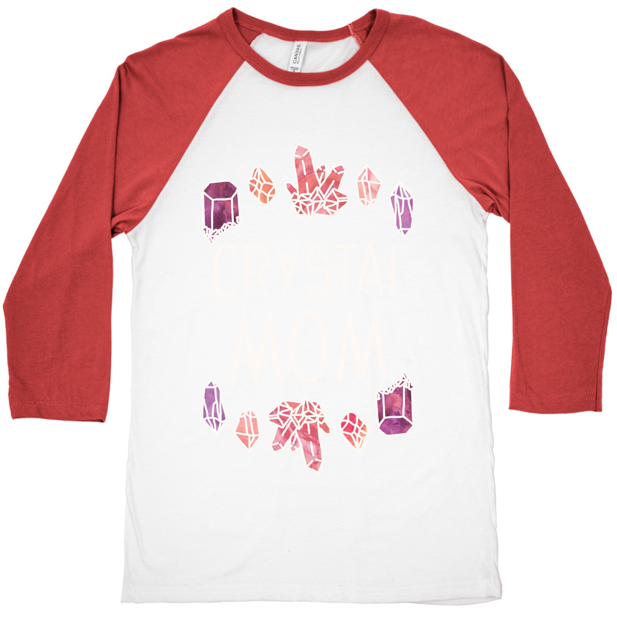 Crystal Mom Baseball Tee