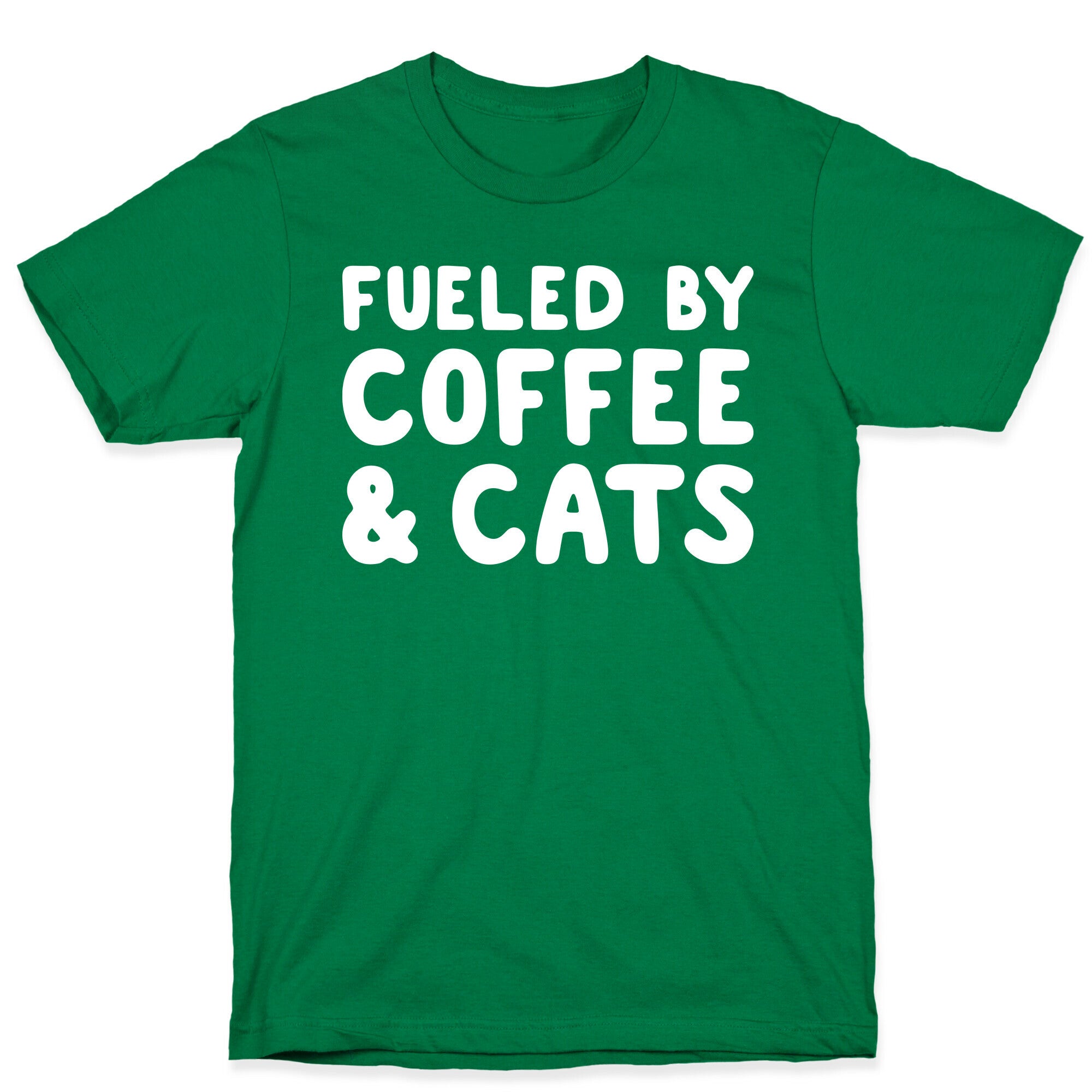 Fueled By Coffee And Cats T-Shirt