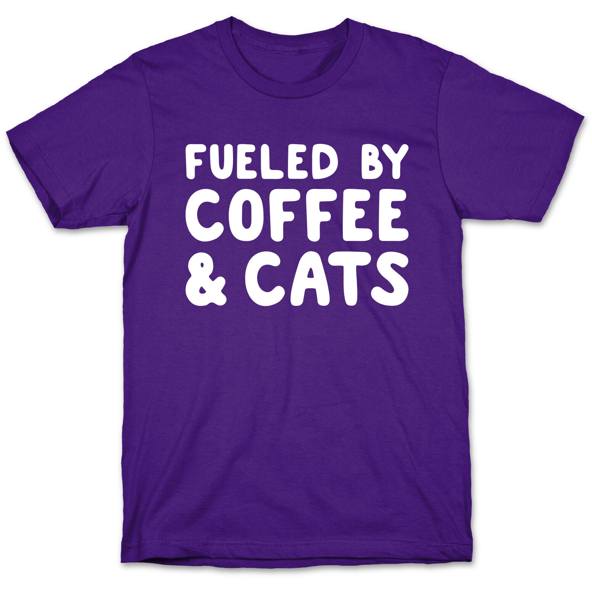 Fueled By Coffee And Cats T-Shirt