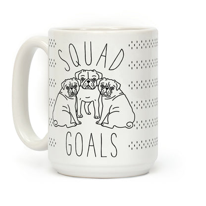 Squad Goals Pugs Coffee Mug
