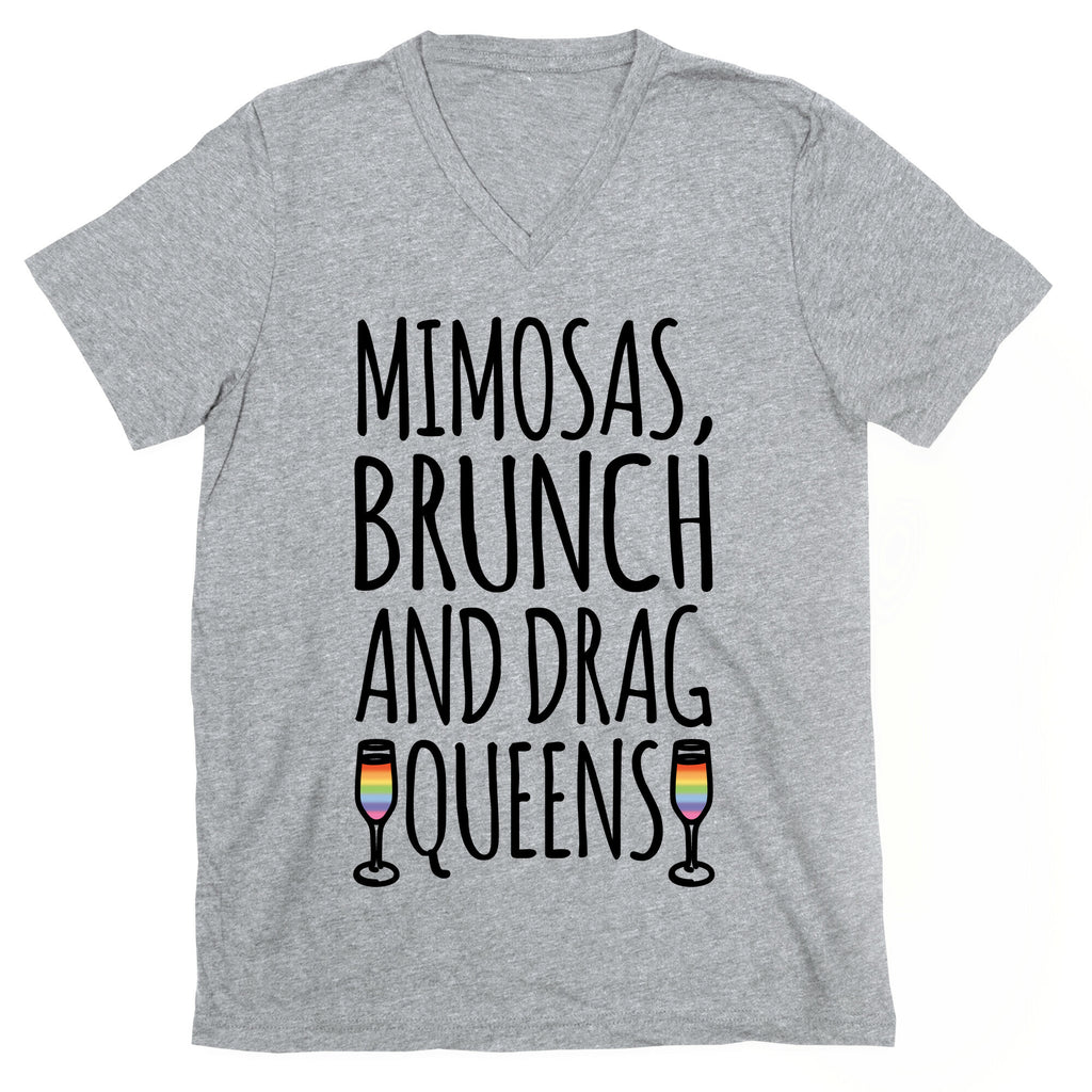 Mimosas Brunch and Drag Queens  V-Neck