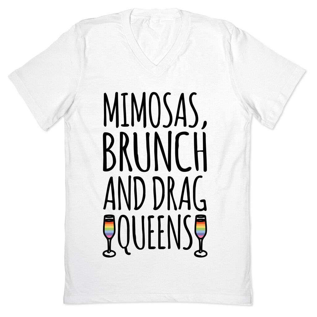 Mimosas Brunch and Drag Queens  V-Neck