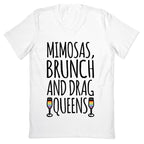 Mimosas Brunch and Drag Queens  V-Neck