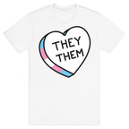 They Them Candy Heart T-Shirt