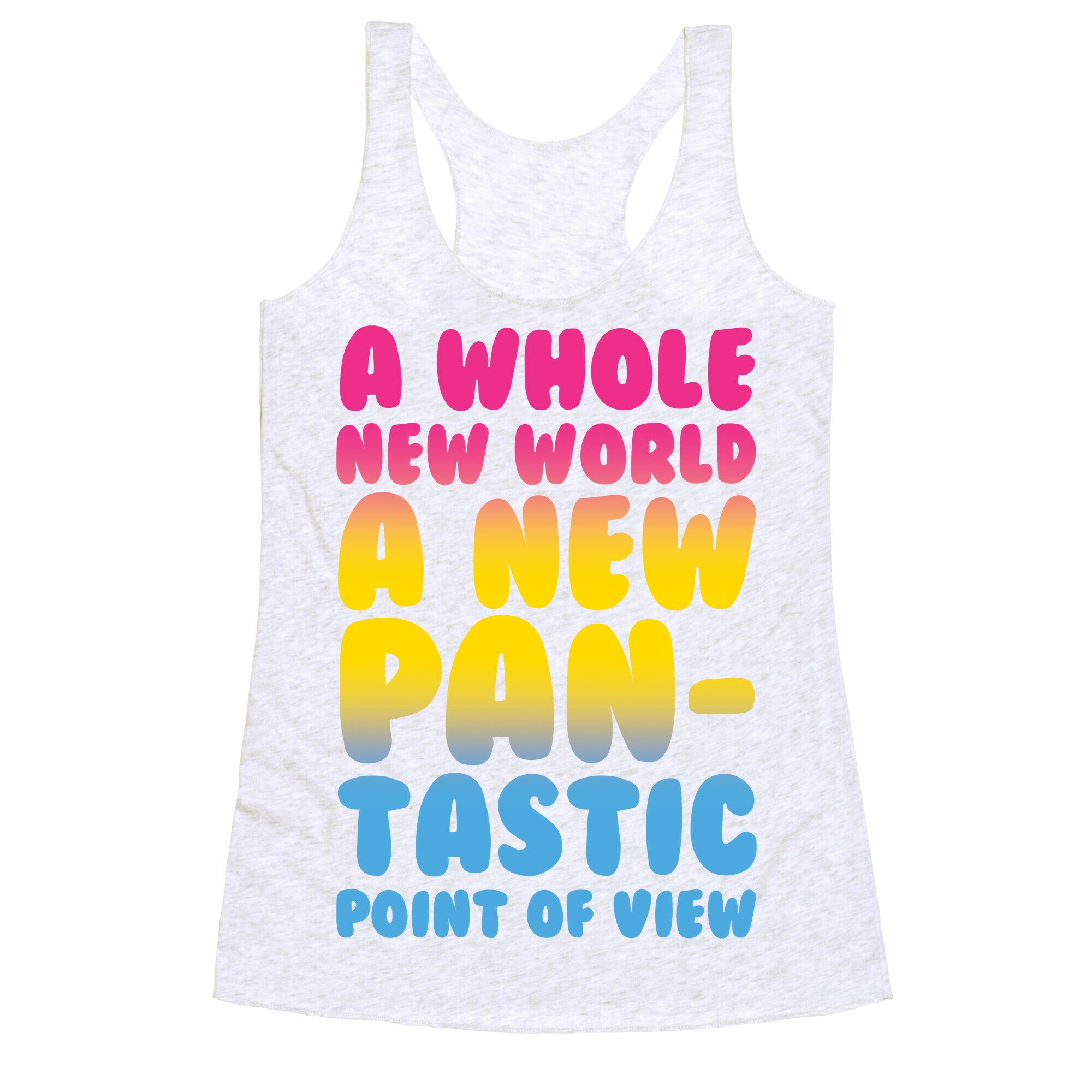 A New Pantastic Point of View Parody Racerback Tank