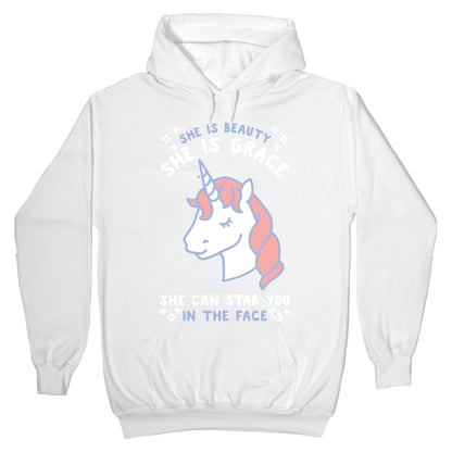 She Is Beauty She Is Grace She Can Stab You In The Face Hoodie