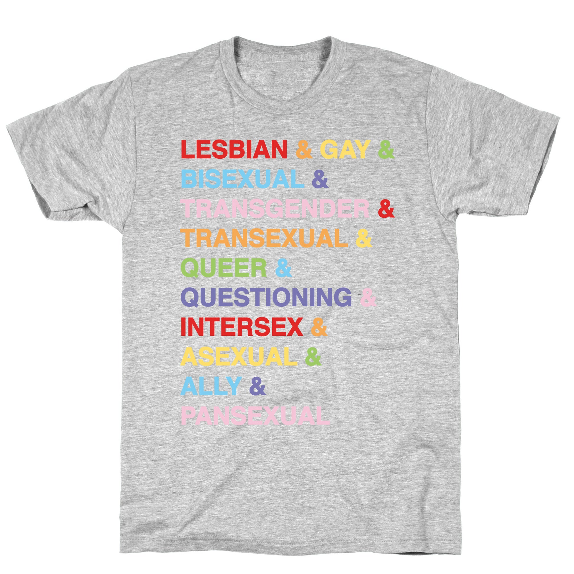 LGBTQIA And Then Some White Print T-Shirt