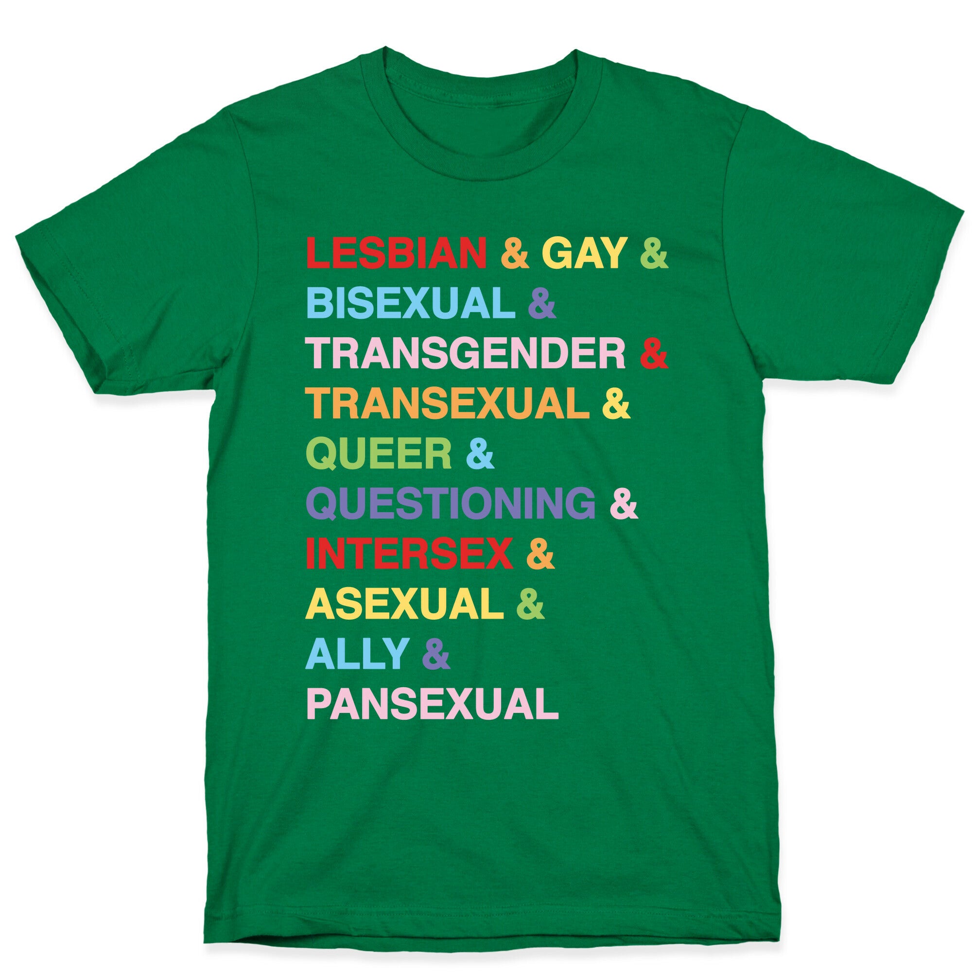 LGBTQIA And Then Some White Print T-Shirt