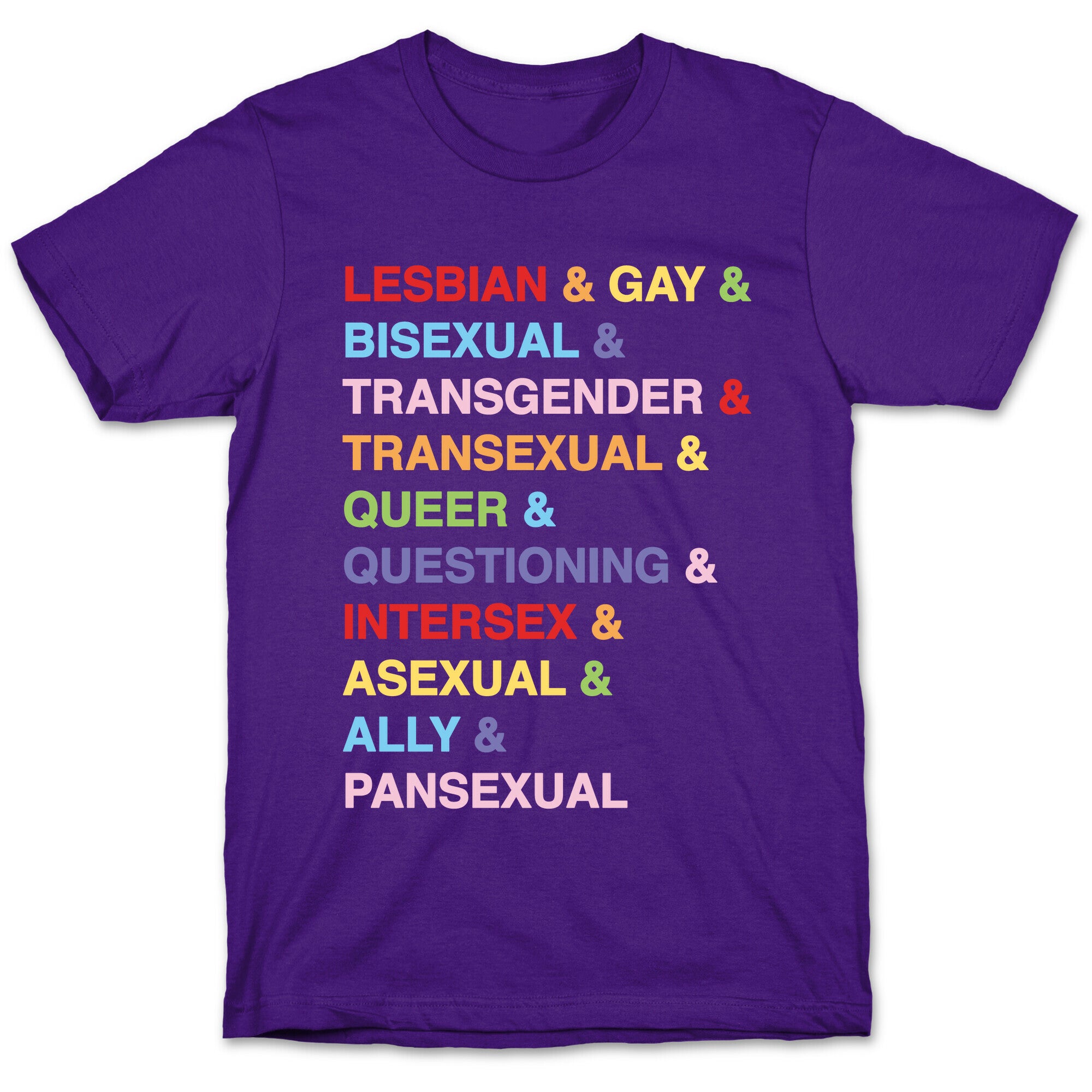 LGBTQIA And Then Some White Print T-Shirt