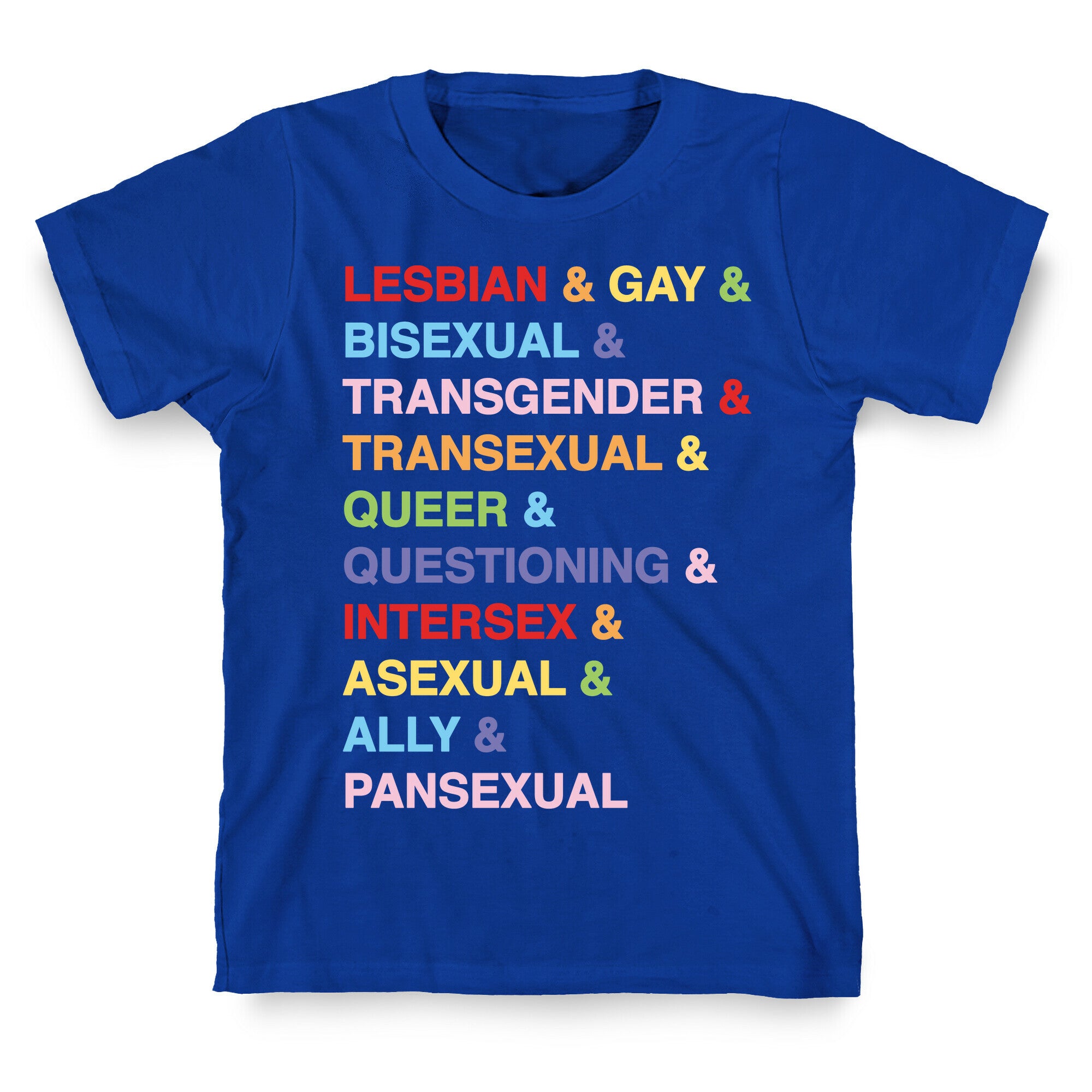 LGBTQIA And Then Some White Print T-Shirt