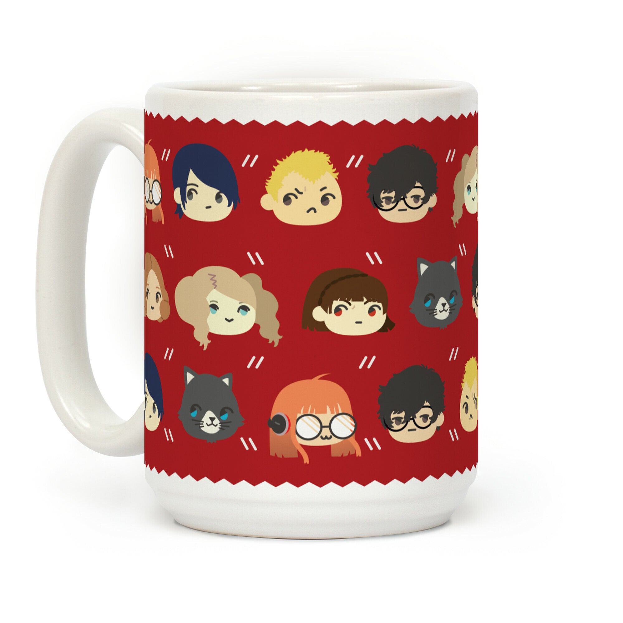 The Phantom Thieves Pattern Coffee Mug