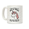 She Is Beauty She Is Grace She Can Stab You In The Face Coffee Mug