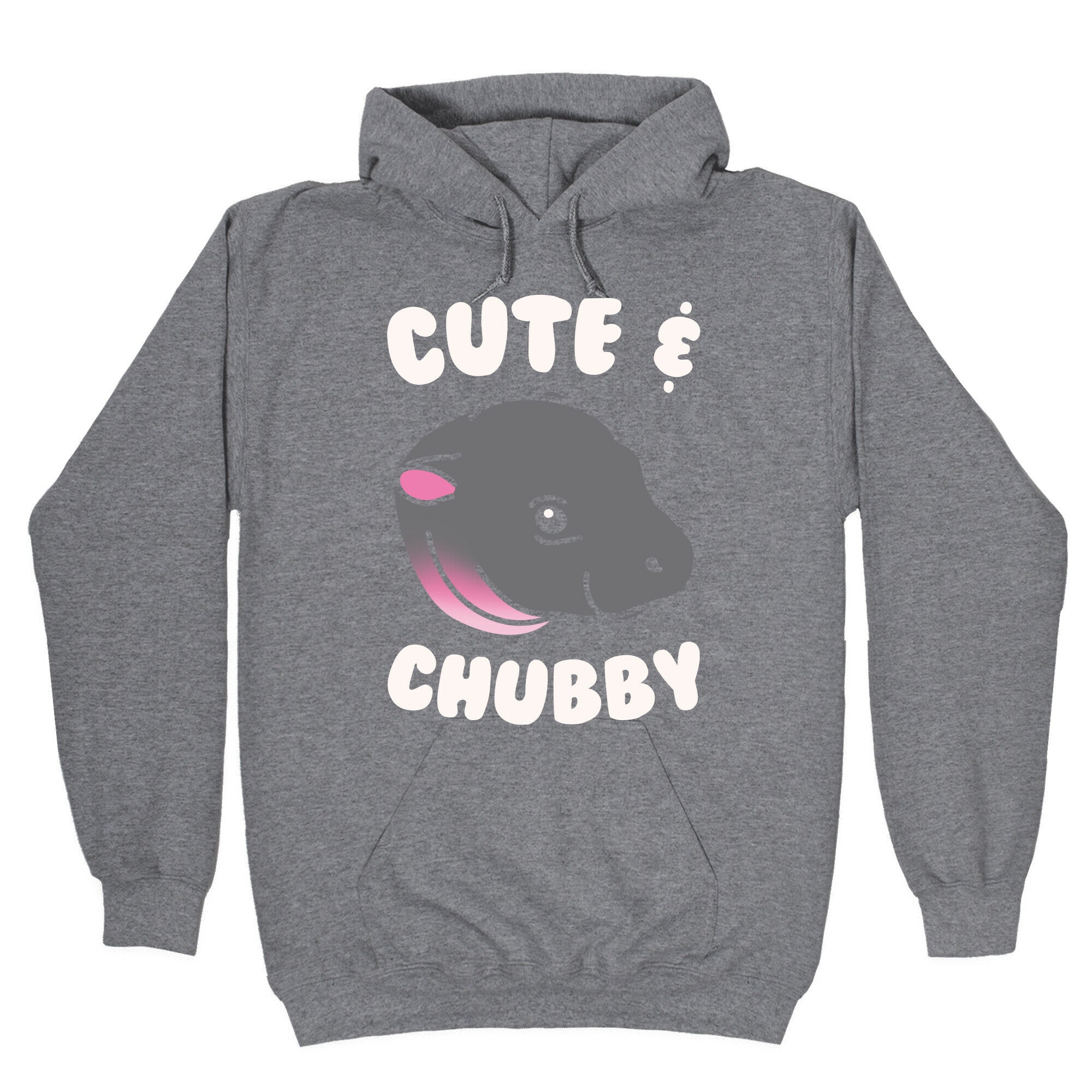 Cute & Chubby White Print Hoodie