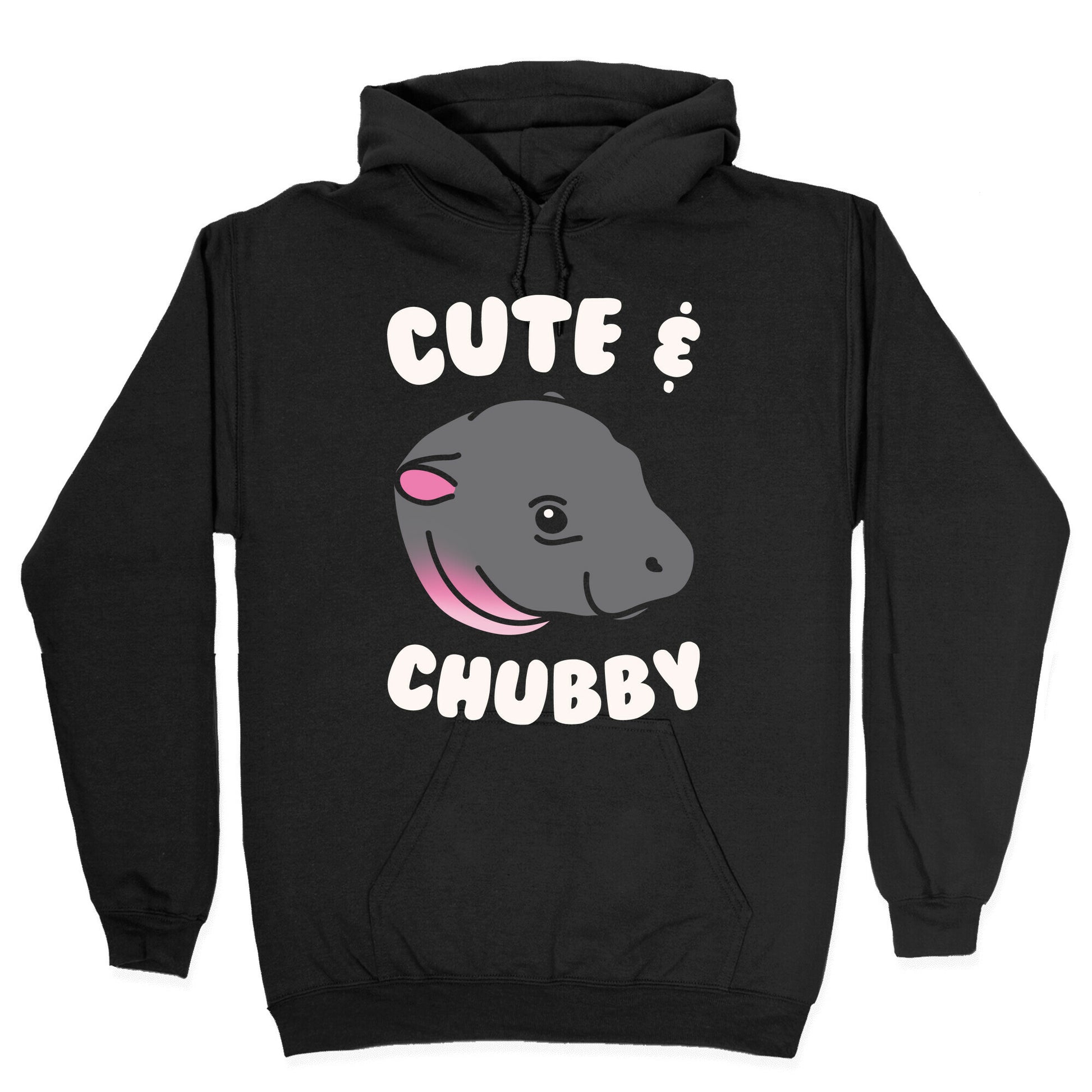 Cute & Chubby White Print Hoodie