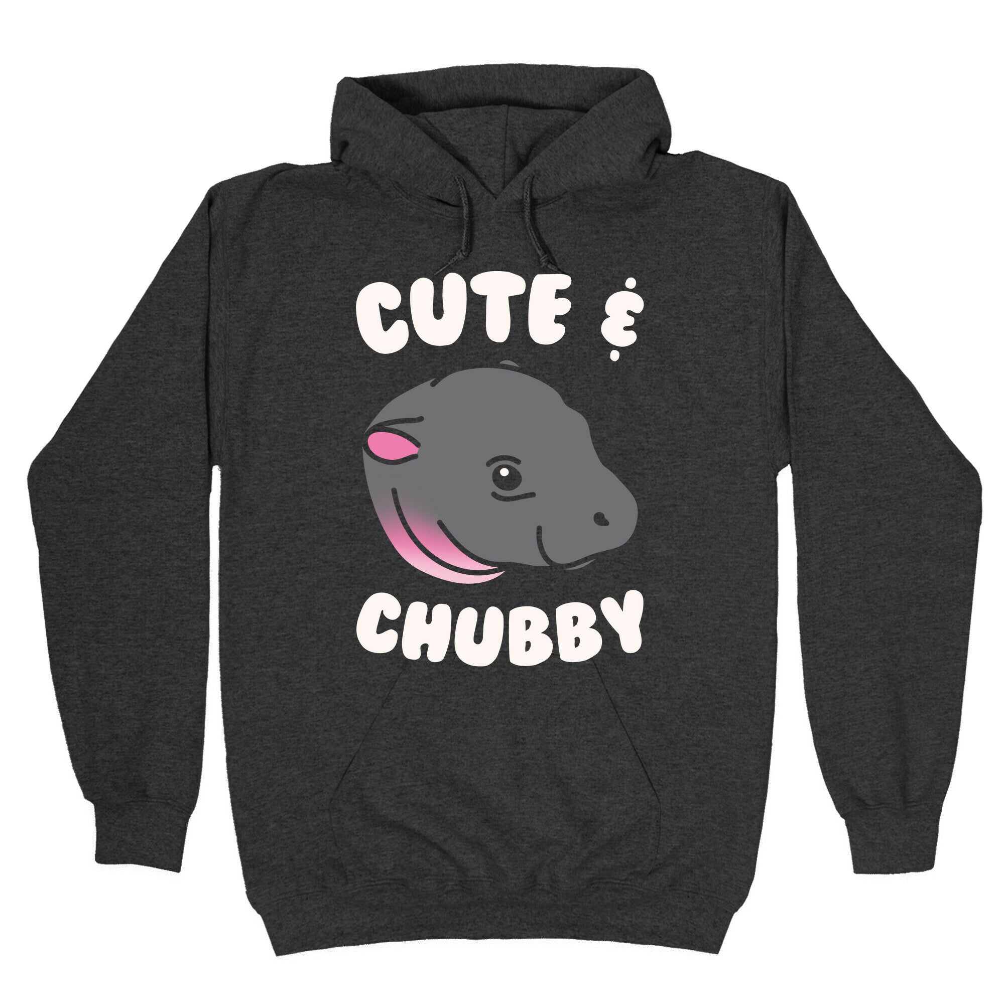 Cute & Chubby White Print Hoodie