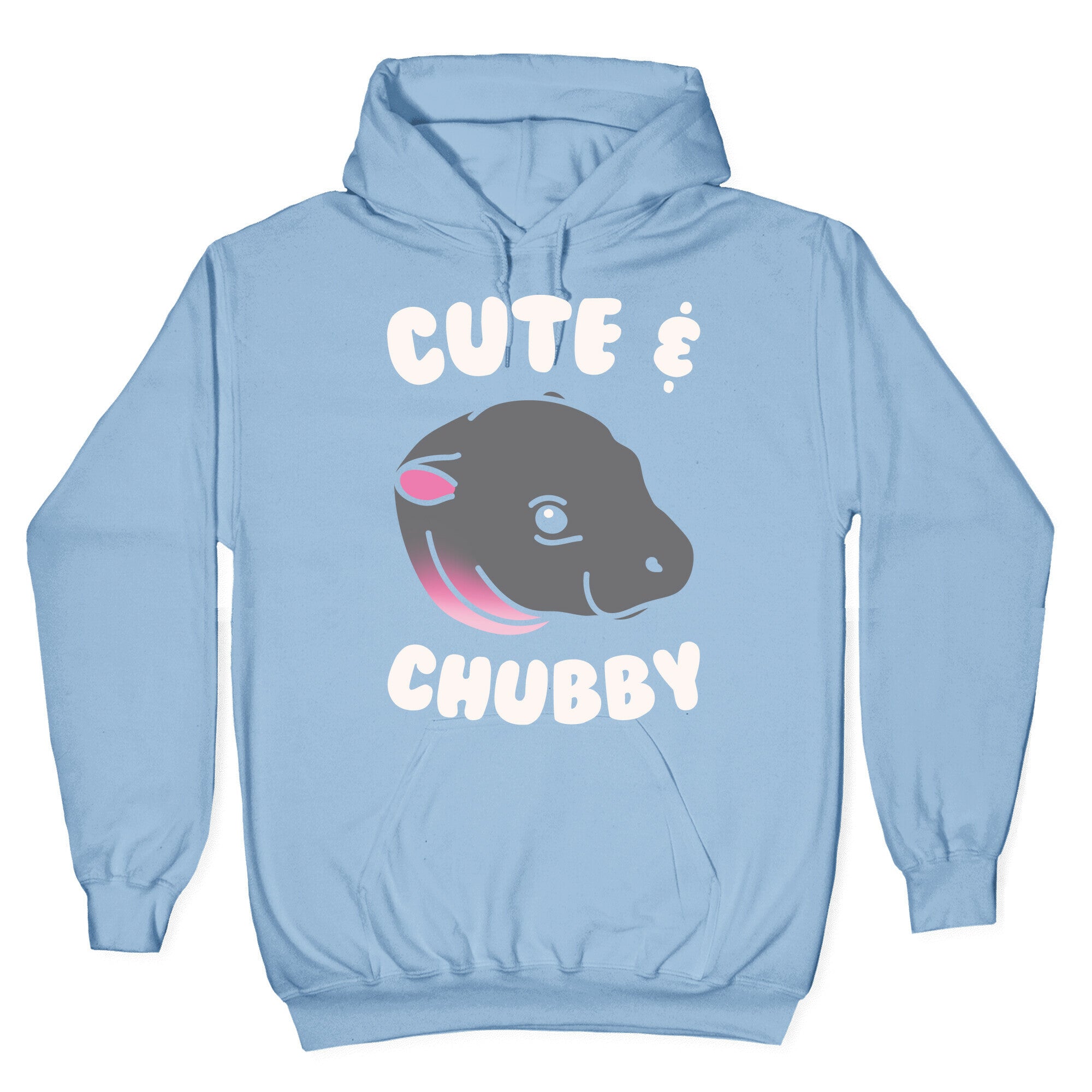 Cute & Chubby White Print Hoodie