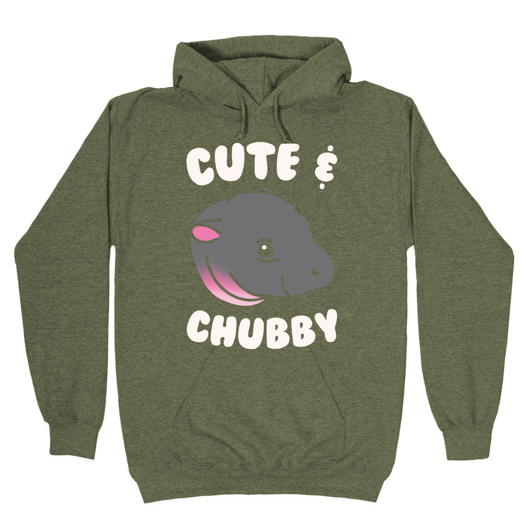 Cute & Chubby White Print Hoodie