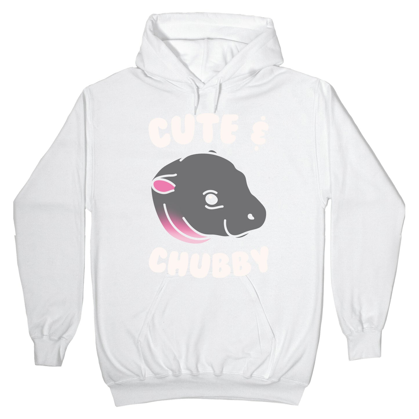 Cute & Chubby White Print Hoodie