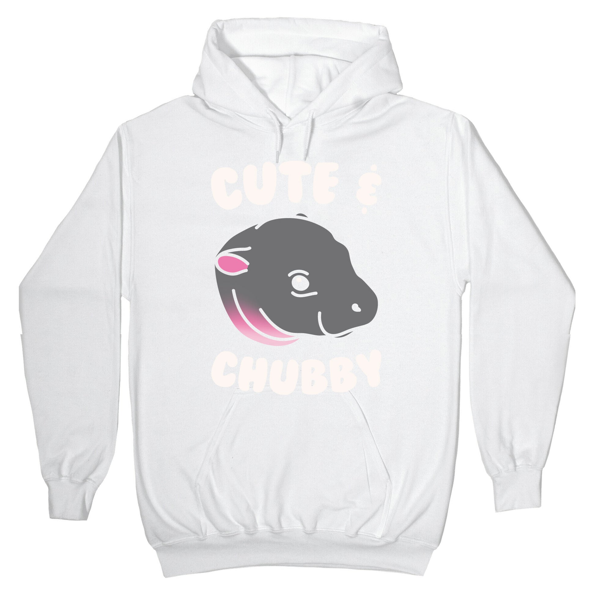 Cute & Chubby White Print Hoodie