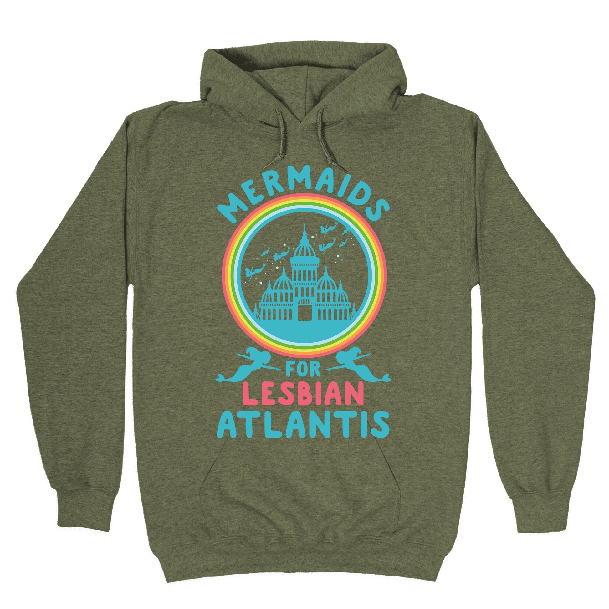 Mermaids For Lesbian Atlantis Hoodie