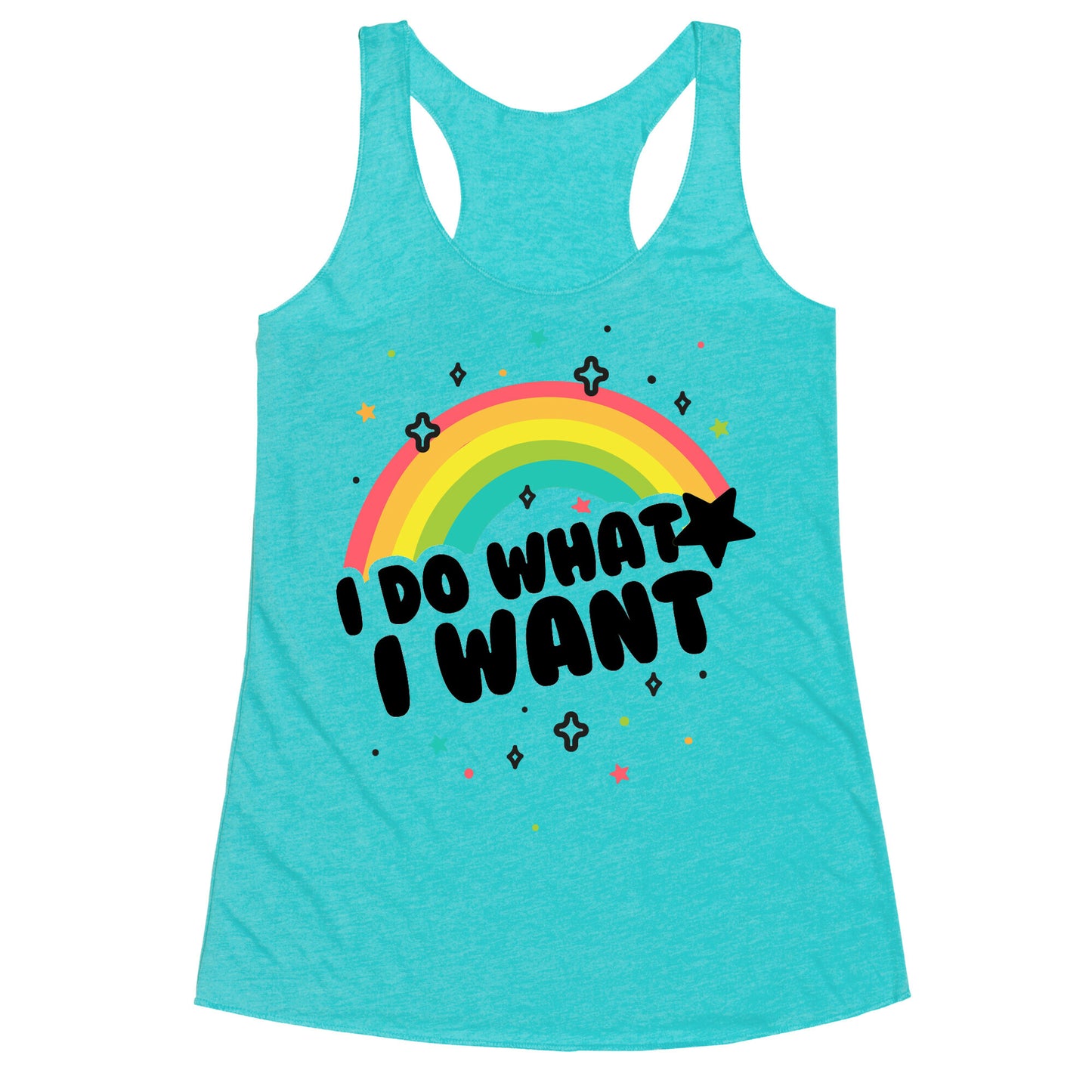 I Do What I Want Racerback Tank