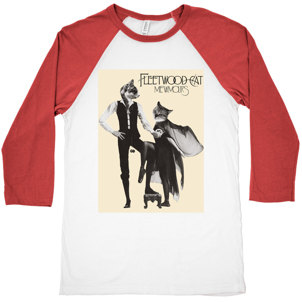Fleetwood Cat Mewmours Mashup Baseball Tee