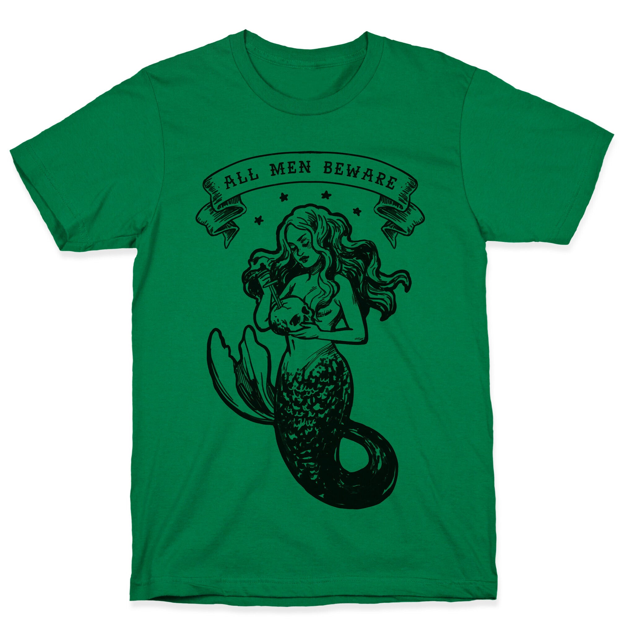 All Men Beware Vintage Mermaid T-Shirt