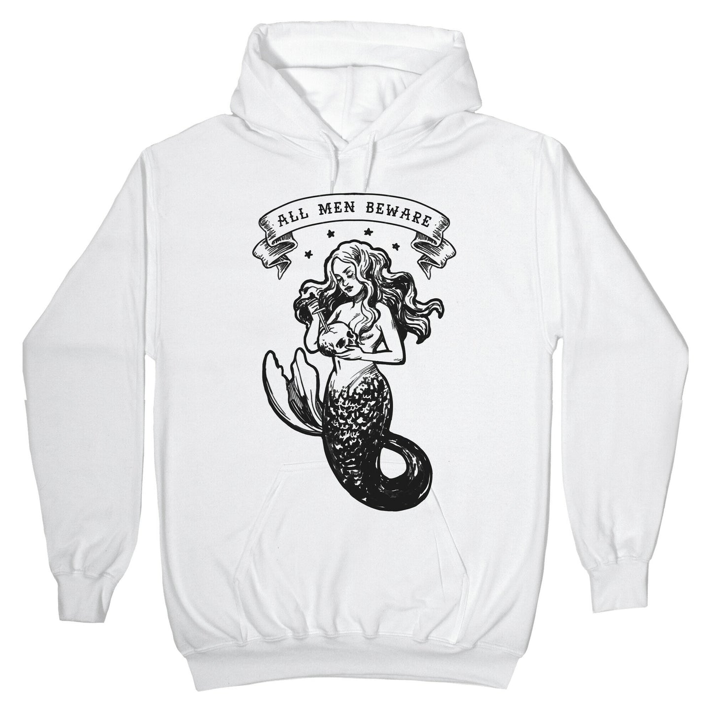 All Men Beware Vintage Mermaid Hoodie