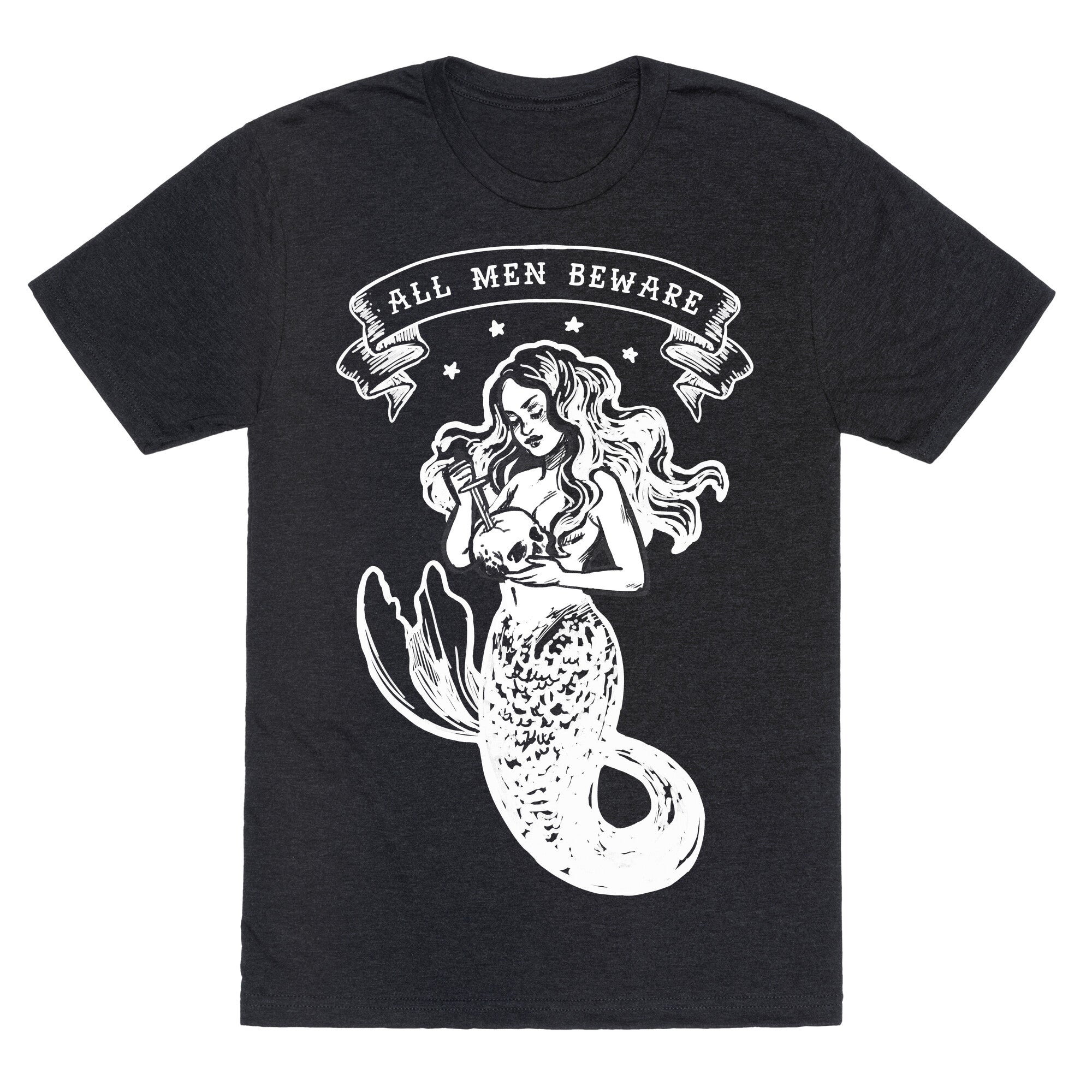 All Men Beware Vintage Mermaid Unisex Triblend Tee
