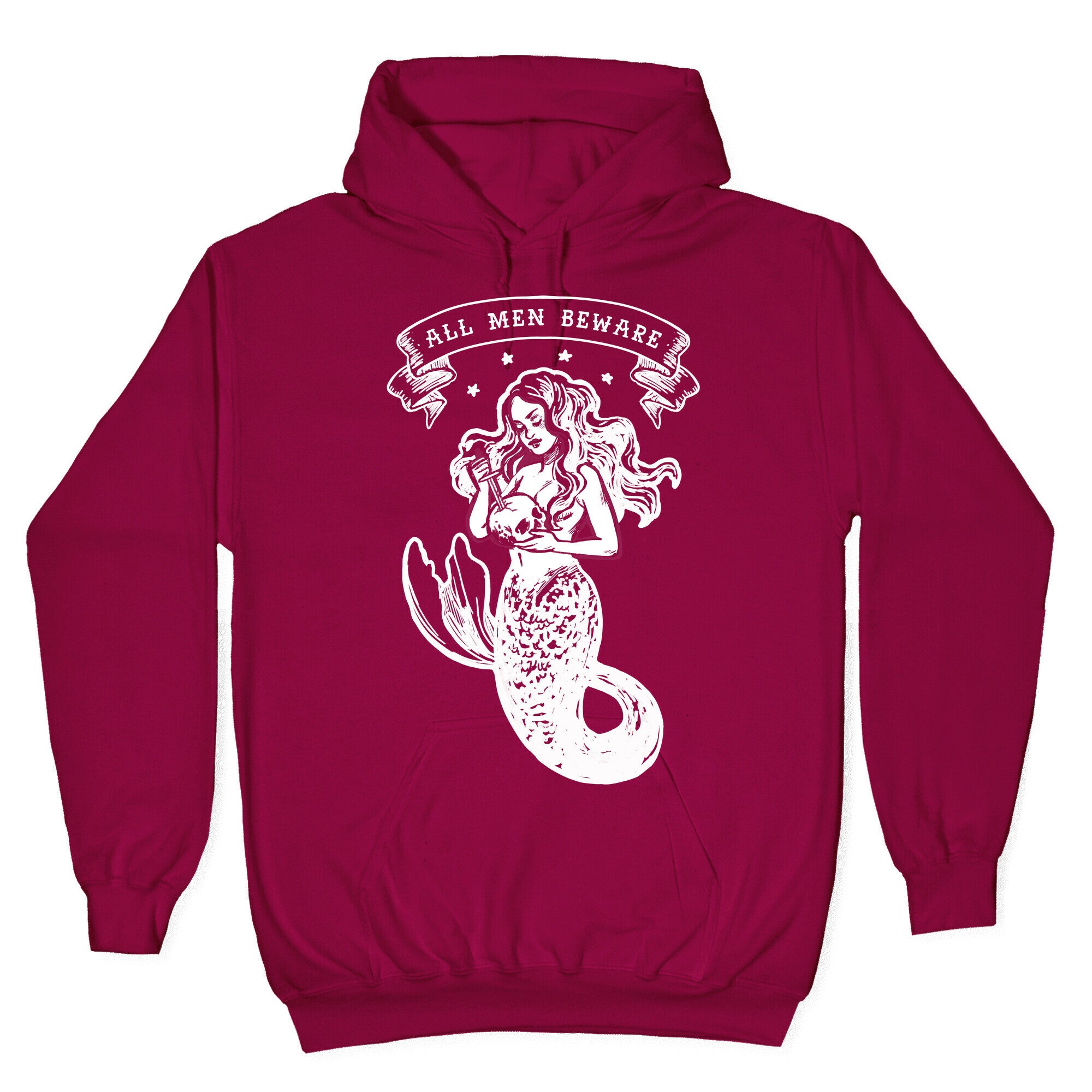All Men Beware Vintage Mermaid Hoodie