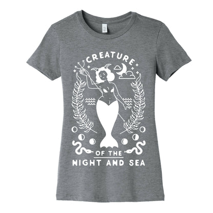 Creature of the Night and Sea Women's Cotton Tee
