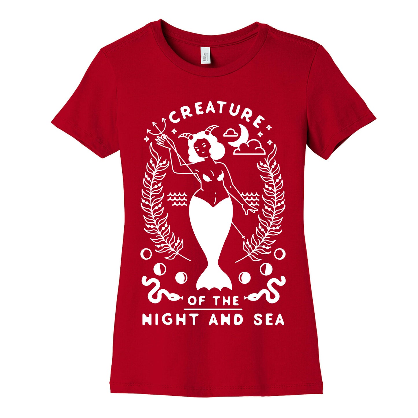 Creature of the Night and Sea Women's Cotton Tee