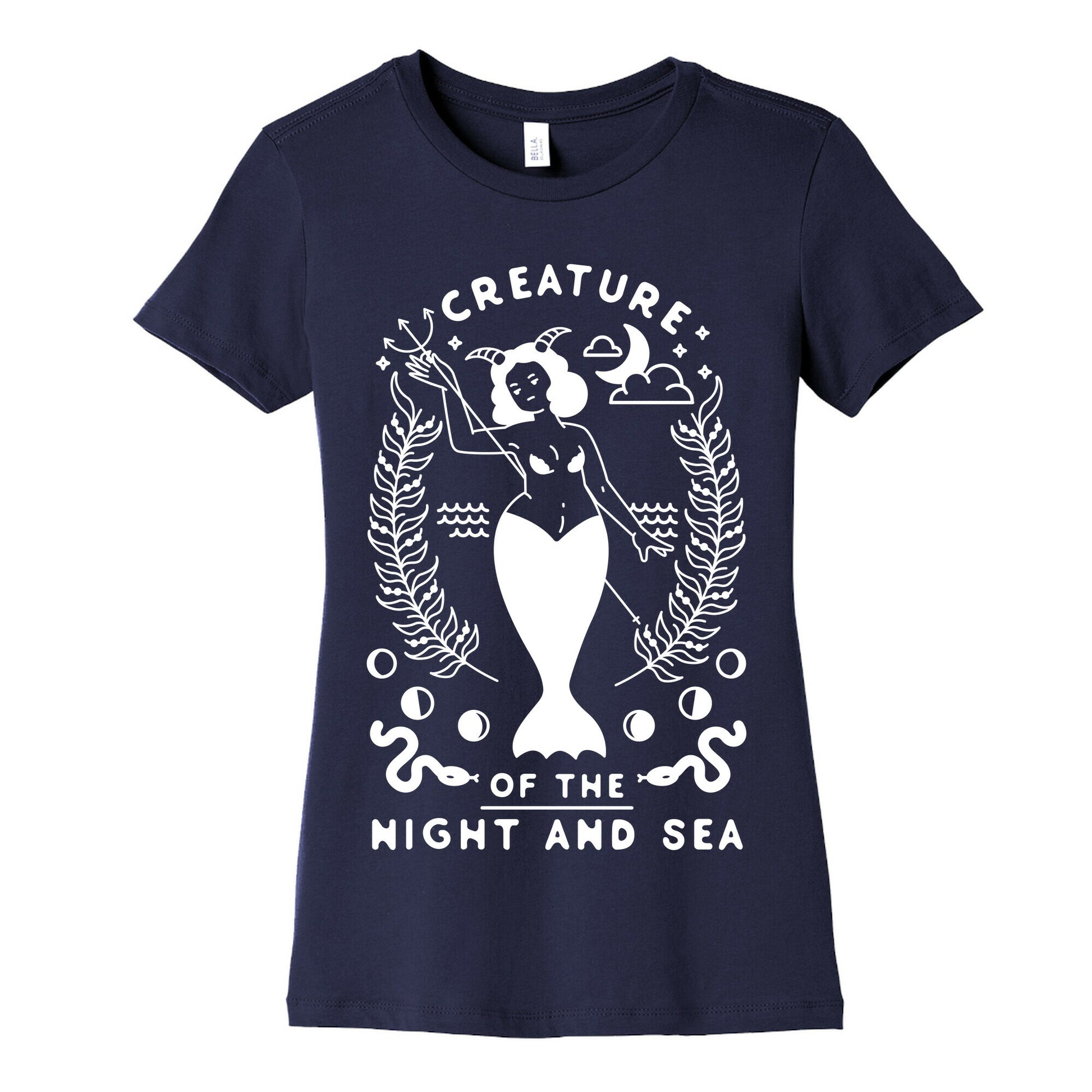 Creature of the Night and Sea Women's Cotton Tee