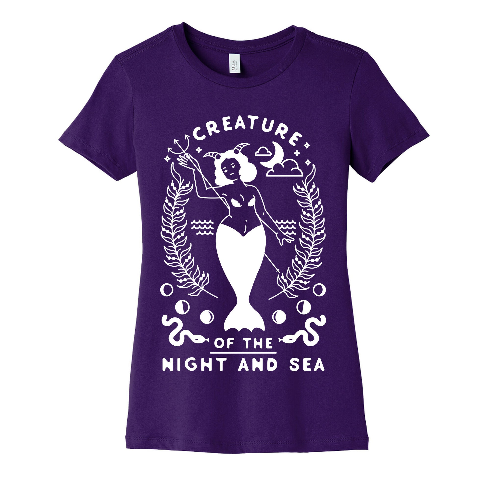 Creature of the Night and Sea Women's Cotton Tee